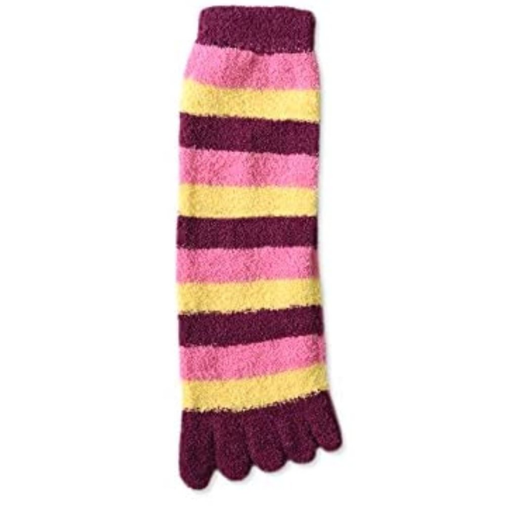 Ladies Stylish and Cozy Winter Toe Socks Brown